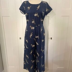 ModCloth Zebra jumpsuit size 6-8